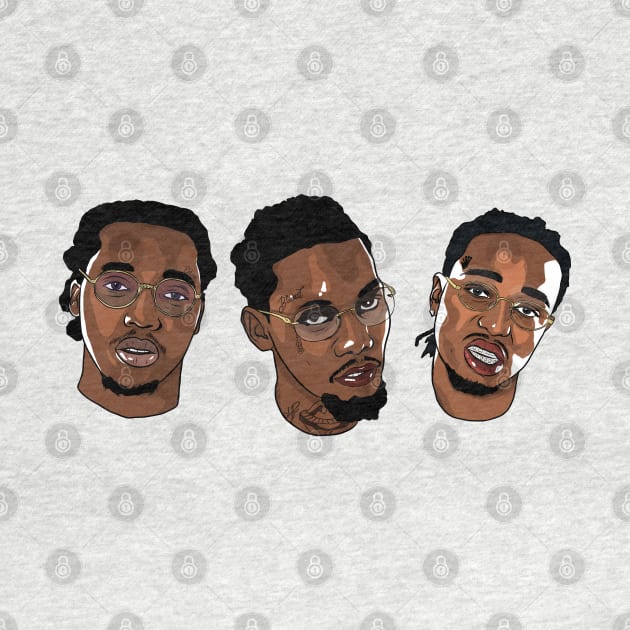 Migos Rappers Quavo Takeoff Offset by Footie Prints